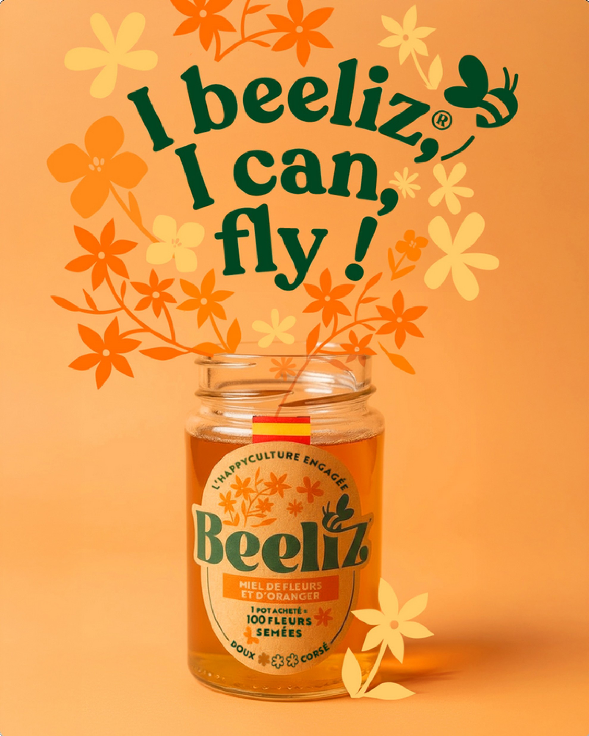 Miere poliflora si portocal