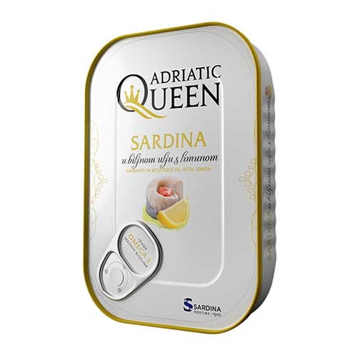 Sardine în ulei vegetal cu lămâie