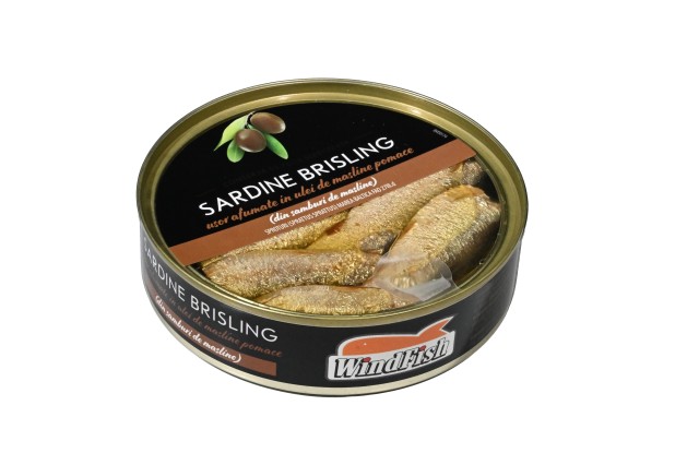 Sardine brisling ușor afumate în ulei măsline 160g