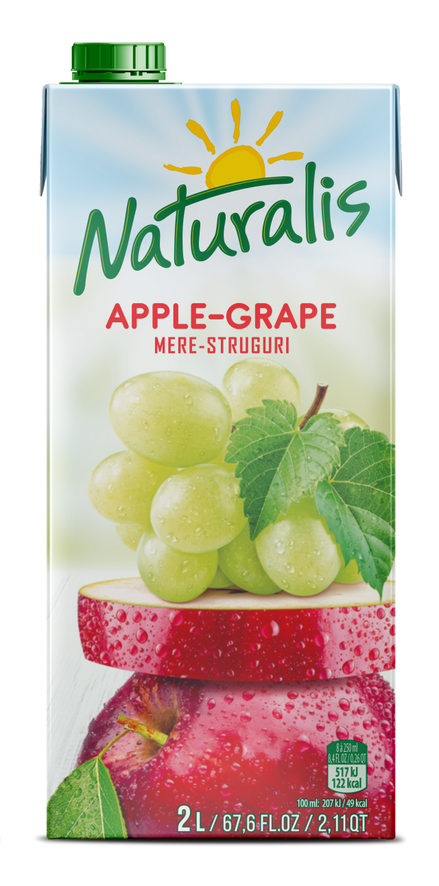 Nectar de mere - struguri 50% fruct Naturalis