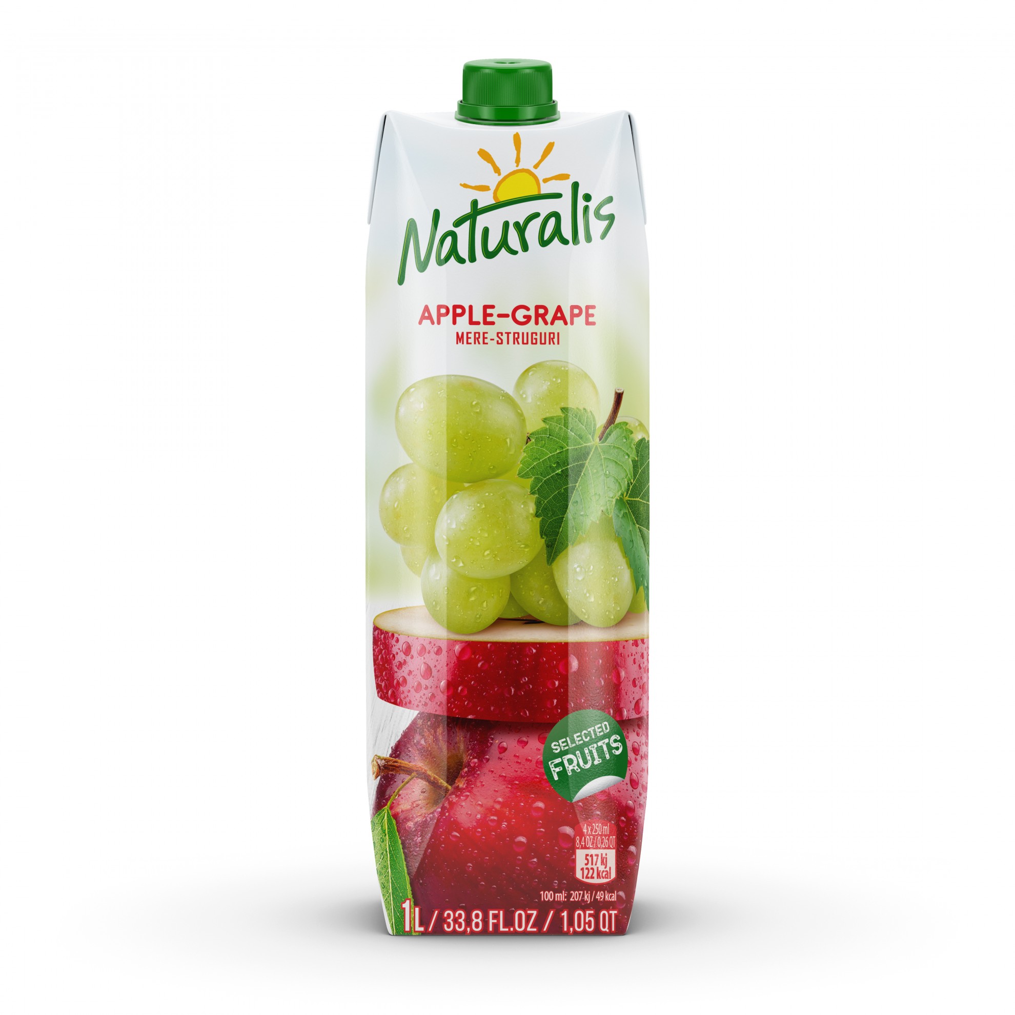 Nectar de mere - struguri 50% fruct Naturalis